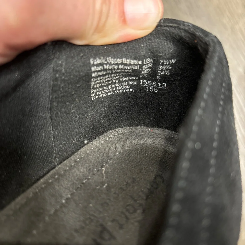 Comfort Plus‎ By Predictions Shoes Women’s 7.5 Black Wedge Close Toed Slip On